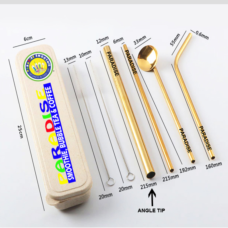 Paradise Smoothie Bubble Tea Straw Set Smoothie Bubble Tea & Coffee